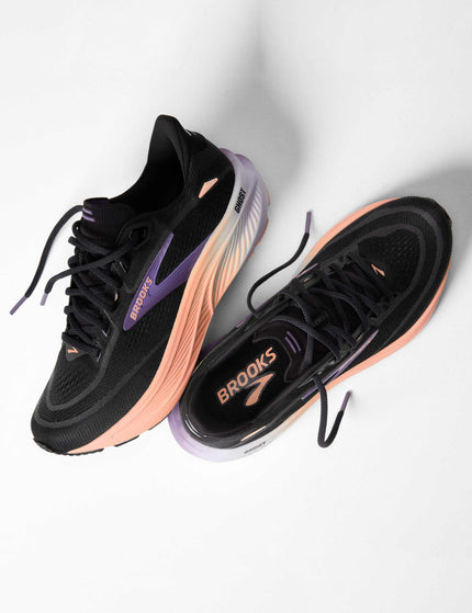 Brooks Ghost 18 - Black/Mulled Grape/Peachimages7- The Sports Edit