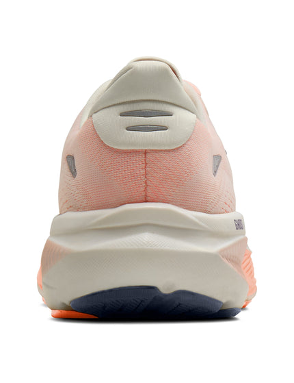 Brooks Ghost 18 - Star White/Cyber Peach/Greyimages4- The Sports Edit