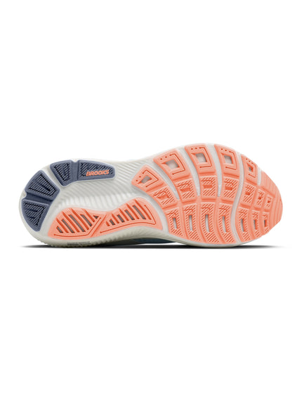 Brooks Ghost 18 - Star White/Cyber Peach/Greyimages5- The Sports Edit