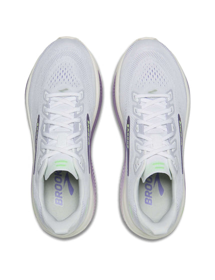 Brooks Ghost 18 - White/Purple Hebe/Greenimages6- The Sports Edit