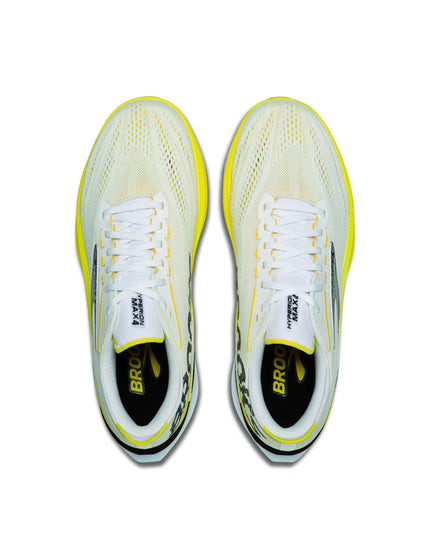 Brooks Hyperion Max 4 - White/Cyber Yellow/Blackimages6- The Sports Edit