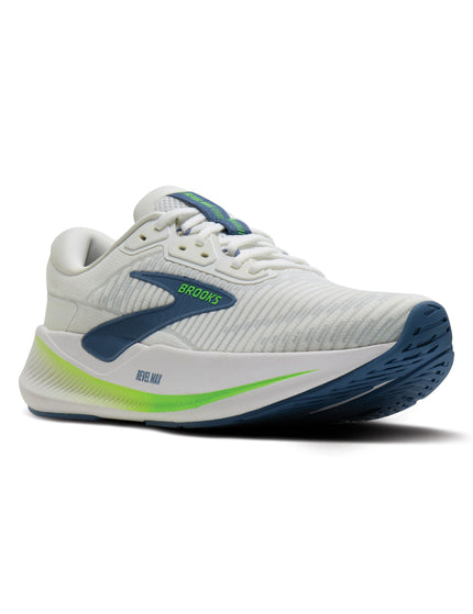 Brooks Revel Max - White/Moonlight/Green Geckoimages2- The Sports Edit