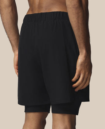 Apex 2-in-1 Woven Shorts - Black