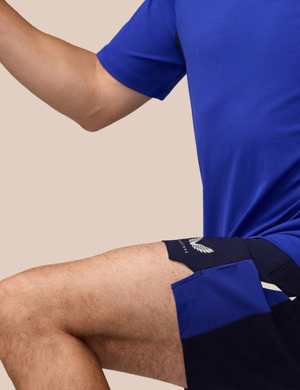 Castore 6" Short - Midnight Navy/Azure Blue /Silver Reflectiveimages3- The Sports Edit