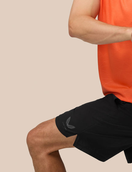 Castore 7” Branded Elastic Shorts - Black/Gunmetalimages3- The Sports Edit