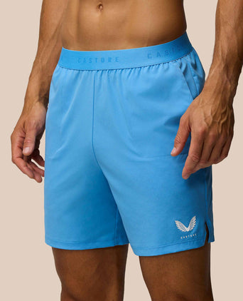 7” Branded Elastic Shorts - Cool Blue