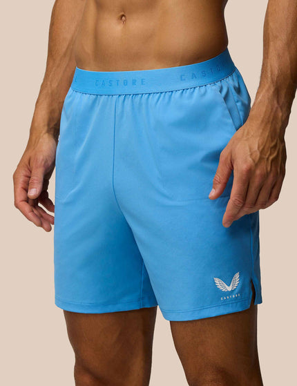 Castore 7” Branded Elastic Shorts - Cool Blueimages1- The Sports Edit