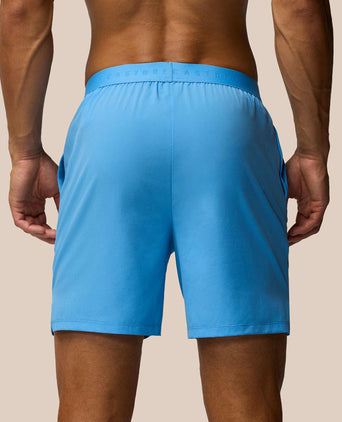 7” Branded Elastic Shorts - Cool Blue
