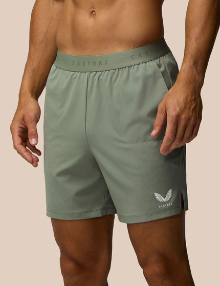 Castore 7” Branded Elastic Shorts - Light Greenimages1- The Sports Edit