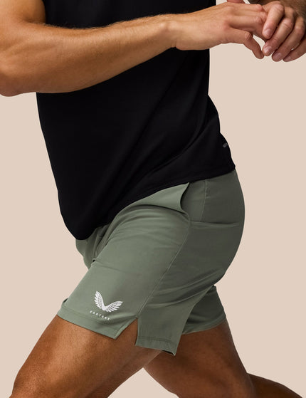 Castore 7” Branded Elastic Shorts - Light Greenimages4- The Sports Edit