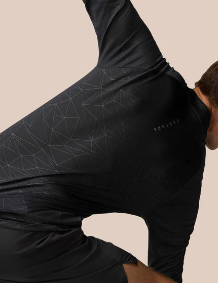 Castore Aop 1/4 Zip Longsleeve Top - Black/Gunmetalimages6- The Sports Edit