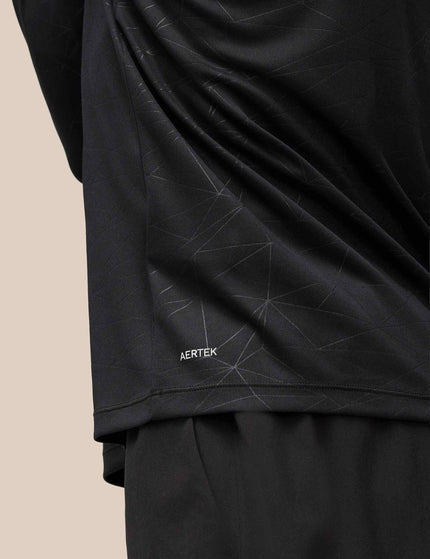 Castore Aop 1/4 Zip Longsleeve Top - Black/Gunmetalimages4- The Sports Edit