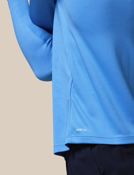 Castore Adapt All-Over Print Quarter Zip Long Sleeve Top - Blueimages5- The Sports Edit