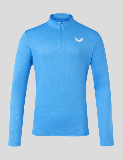 Castore Adapt All-Over Print Quarter Zip Long Sleeve Top - Blueimages6- The Sports Edit