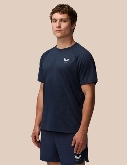Castore Aop Short Sleeve T-Shirt - Midnight Navy/Whiteimages5- The Sports Edit