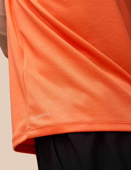 Castore Aop Short Sleeve T-Shirt - Bright Orange/Mid Greyimages4- The Sports Edit