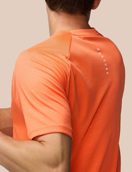 Castore Aop Short Sleeve T-Shirt - Bright Orange/Mid Greyimages6- The Sports Edit