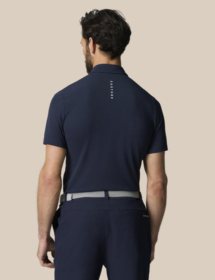 Castore Club Essential Short Sleeve Polo - Midnight Navy/Whiteimages2- The Sports Edit
