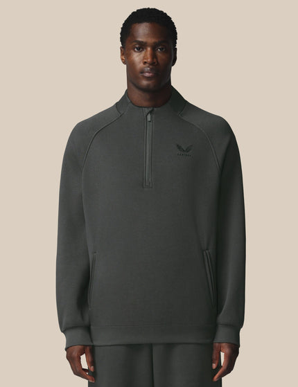 Castore Adapt Cotton Fleece Quarter Zip Sweatshirt - Gunmetalimages1- The Sports Edit