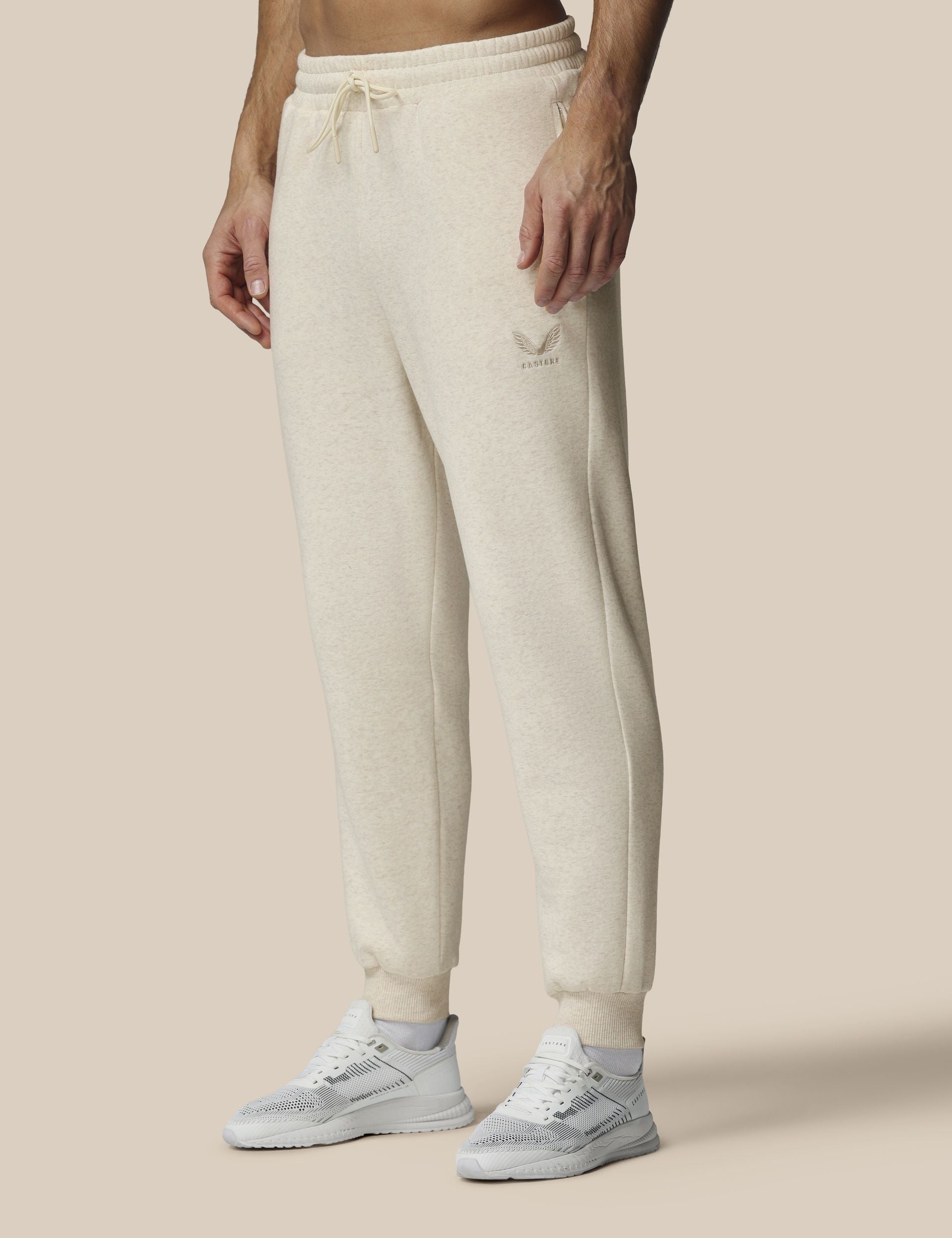 Cotton Fleece Jogger Oatmeal Marl