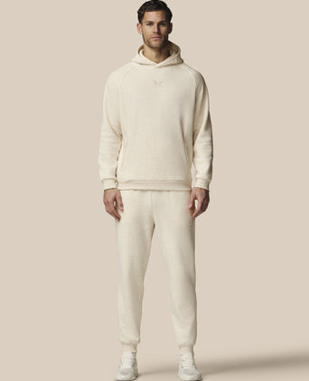 Cotton Fleece Jogger - Oatmeal Marl