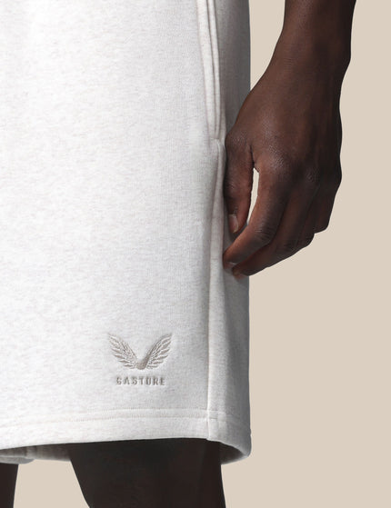 Castore Cotton Fleece Shorts - Oatmeal Marlimages5- The Sports Edit