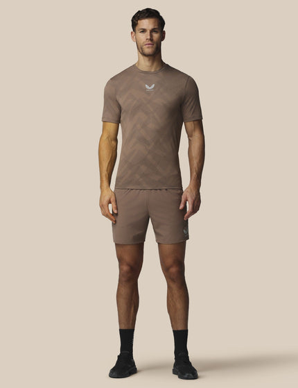 Castore Apex Engineered Short Sleeve T-Shirt - Deep Taupeimages3- The Sports Edit