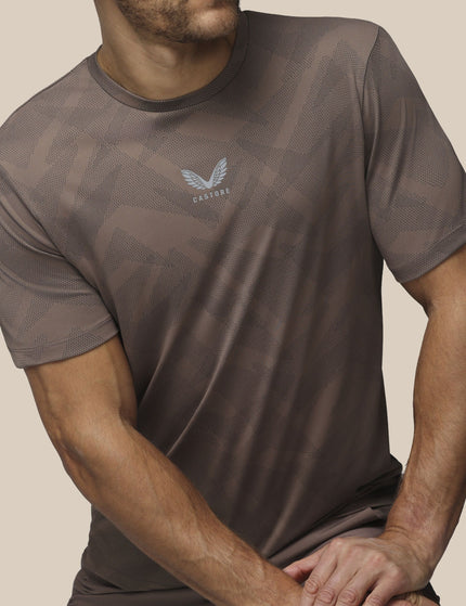 Castore Apex Engineered Short Sleeve T-Shirt - Deep Taupeimages4- The Sports Edit