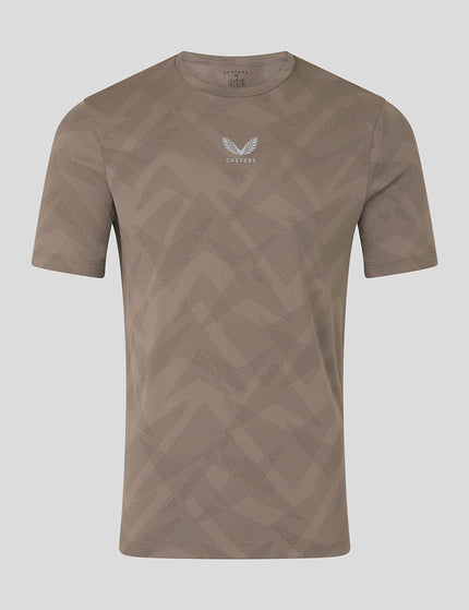 Castore Apex Engineered Short Sleeve T-Shirt - Deep Taupeimages6- The Sports Edit