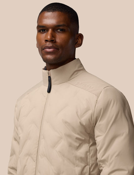 Castore Lightweight Wadded Zip Jacket - Mushroom/Blackimages4- The Sports Edit