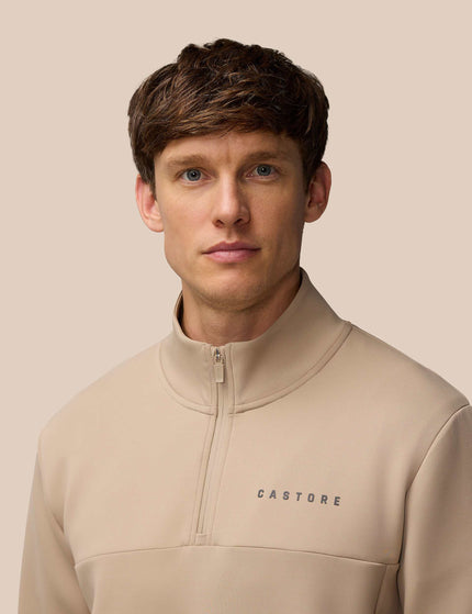 Castore Scuba 1/4 Zip - Mushroom/Gunmetalimages3- The Sports Edit