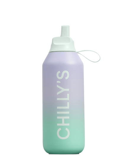 Chilly's Series 2 Flip Water Bottle 500ml - Morning Hazeimages1- The Sports Edit