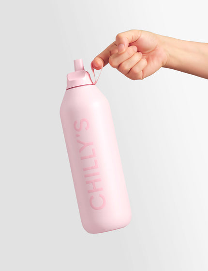 Chilly's Series 2 Flip Water Bottle 500ml - Blushimages7- The Sports Edit