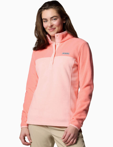 Columbia Benton Springs Half Snap Pullover - Pink Sand/Alpenglowimages1- The Sports Edit