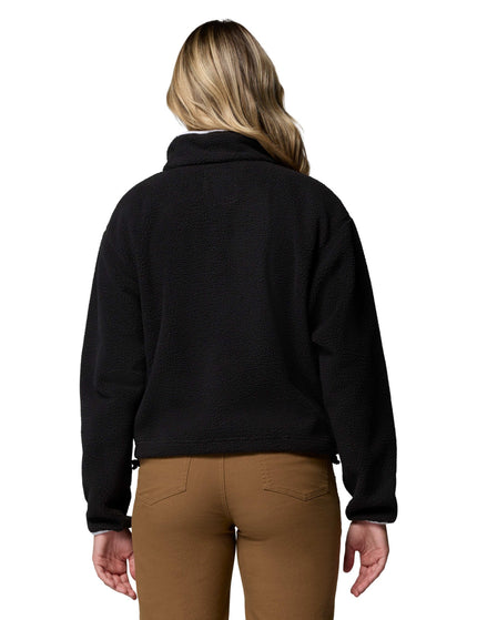 Columbia Helvetia II Cropped Sherpa Half Snap Fleece - Blackimages2- The Sports Edit
