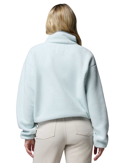 Columbia Helvetia II Cropped Sherpa Half Snap Fleece - Tea Light/Dark Stoneimages2- The Sports Edit
