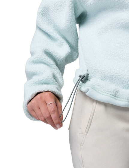 Columbia Helvetia II Cropped Sherpa Half Snap Fleece - Tea Light/Dark Stoneimages4- The Sports Edit