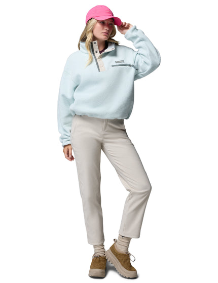 Columbia Helvetia II Cropped Sherpa Half Snap Fleece - Tea Light/Dark Stoneimages6- The Sports Edit