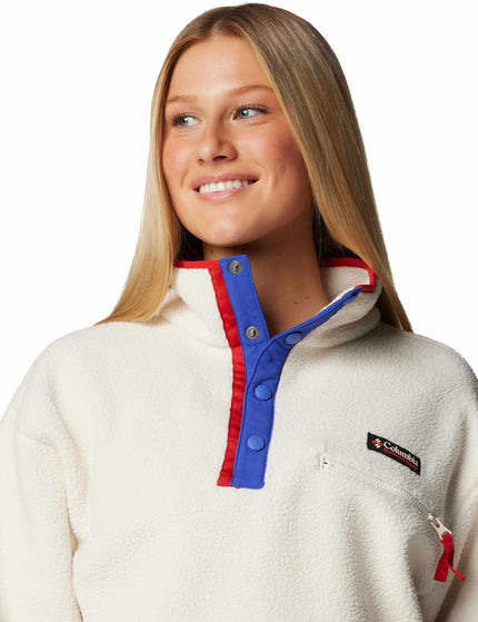 Columbia Helvetia II Cropped Sherpa Half Snap Fleece - Chalkimages4- The Sports Edit