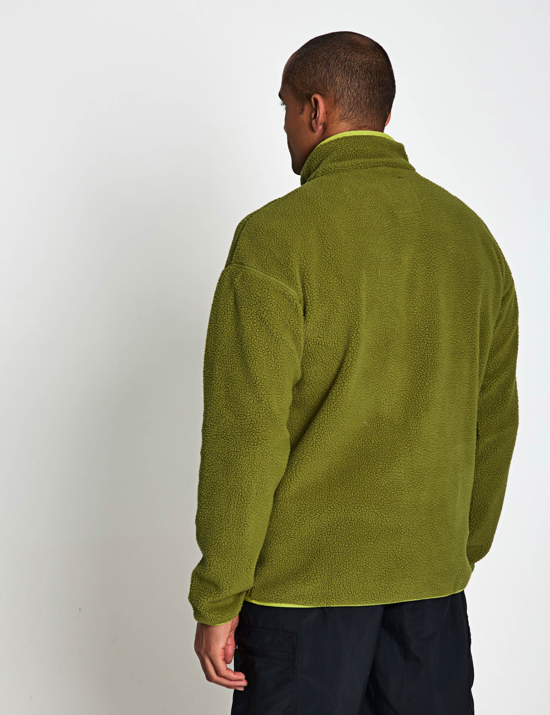 Helvetia II Half Snap Fleece Mossy Green Greenscape Antique Moss