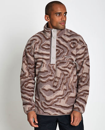 Helvetia II Printed Half Snap Fleece - Iron Topglitch