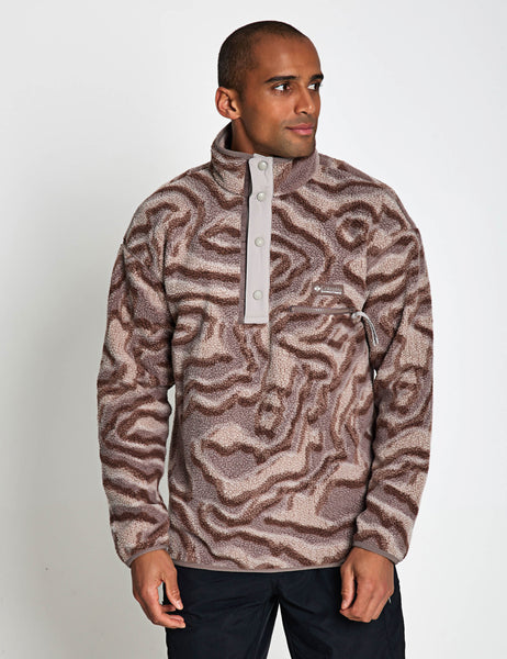 Columbia | Helvetia II Printed Fleece - Iron | The Sports Edit
