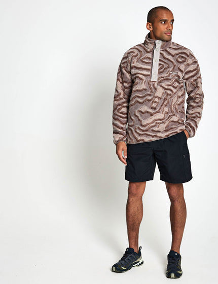 Columbia Helvetia II Printed Half Snap Fleece - Iron Topglitchimages3- The Sports Edit