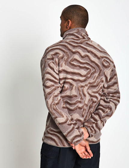 Columbia Helvetia II Printed Half Snap Fleece - Iron Topglitchimages2- The Sports Edit