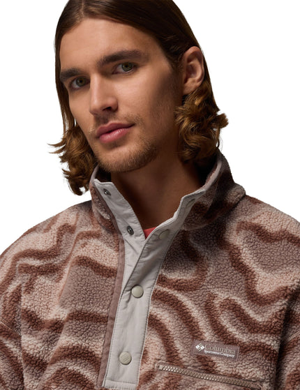 Columbia Helvetia II Printed Half Snap Fleece - Iron Topglitchimages5- The Sports Edit
