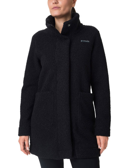 Columbia Panorama Long Sherpa Fleece Jacket - Blackimages4- The Sports Edit