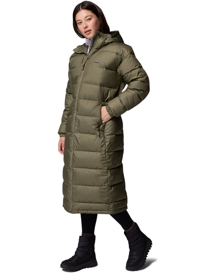 Columbia Pike Lake III Long Hooded Puffer Jacket - Stone Greenimages6- The Sports Edit