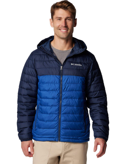 Columbia Powder Lite™ II Hooded Jacket - Mountain Blue, Collegate Navyimages1- The Sports Edit