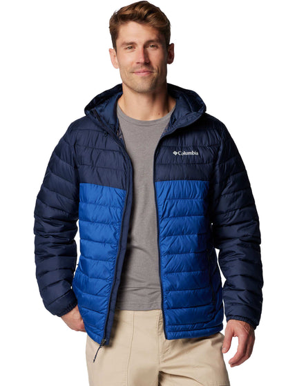 Columbia Powder Lite™ II Hooded Jacket - Mountain Blue, Collegate Navyimages6- The Sports Edit