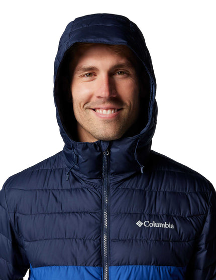 Columbia Powder Lite™ II Hooded Jacket - Mountain Blue, Collegate Navyimages3- The Sports Edit